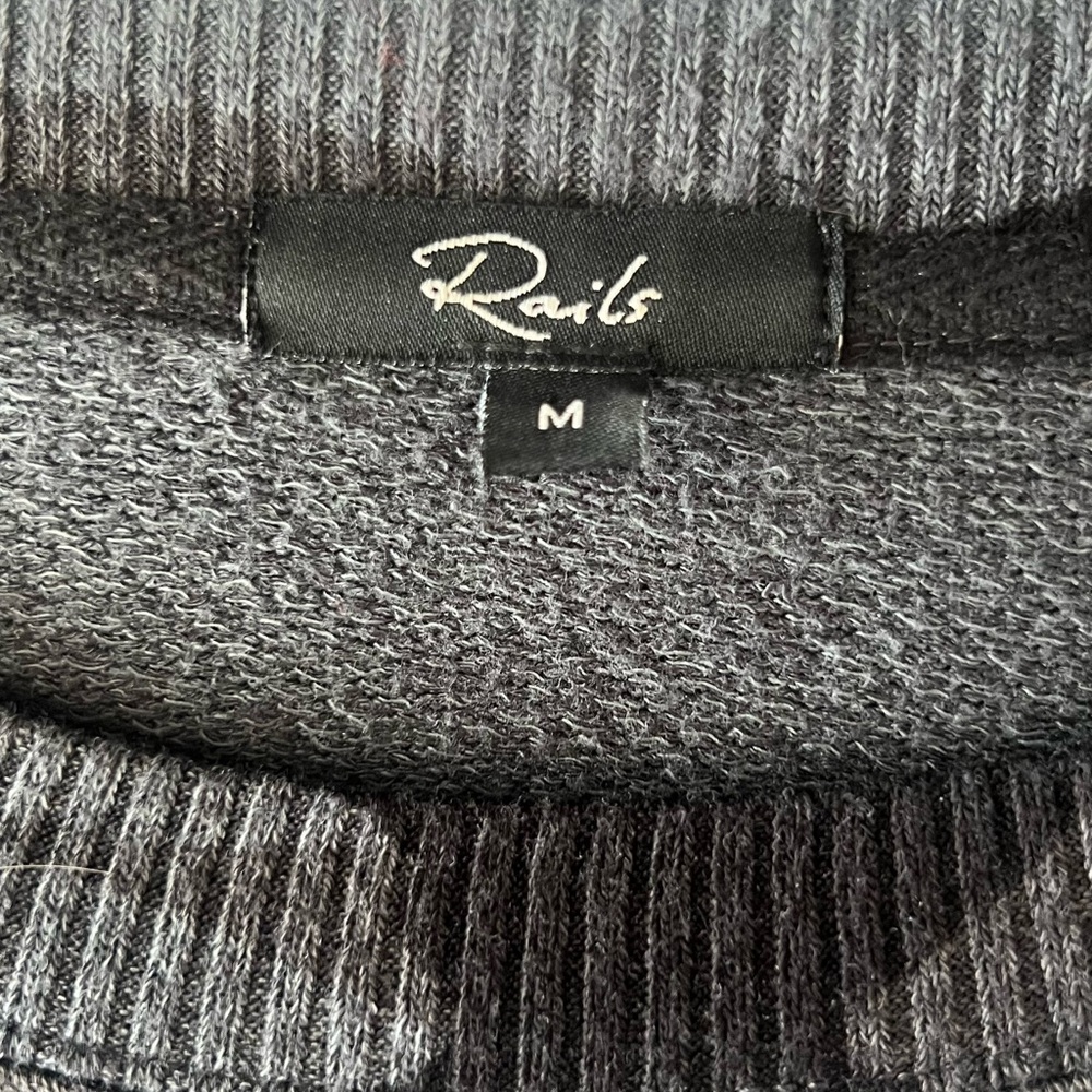 Rails Iron Camo Print Ramona Pullover Crewneck Sweatshirt Size Medium - Picture 5 of 10